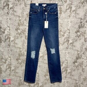 Good American Good Classic Skinny Jeans in Indigo207